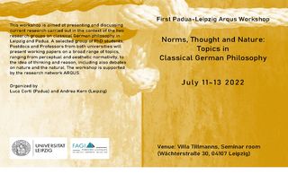 Norms, Thought and Nature: Topics in Classical German Philosophy