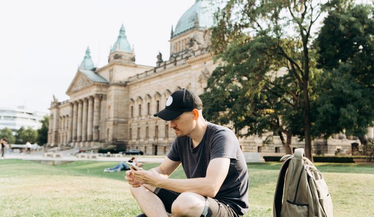 Student vor Bundesverwaltungsgericht Leipzig