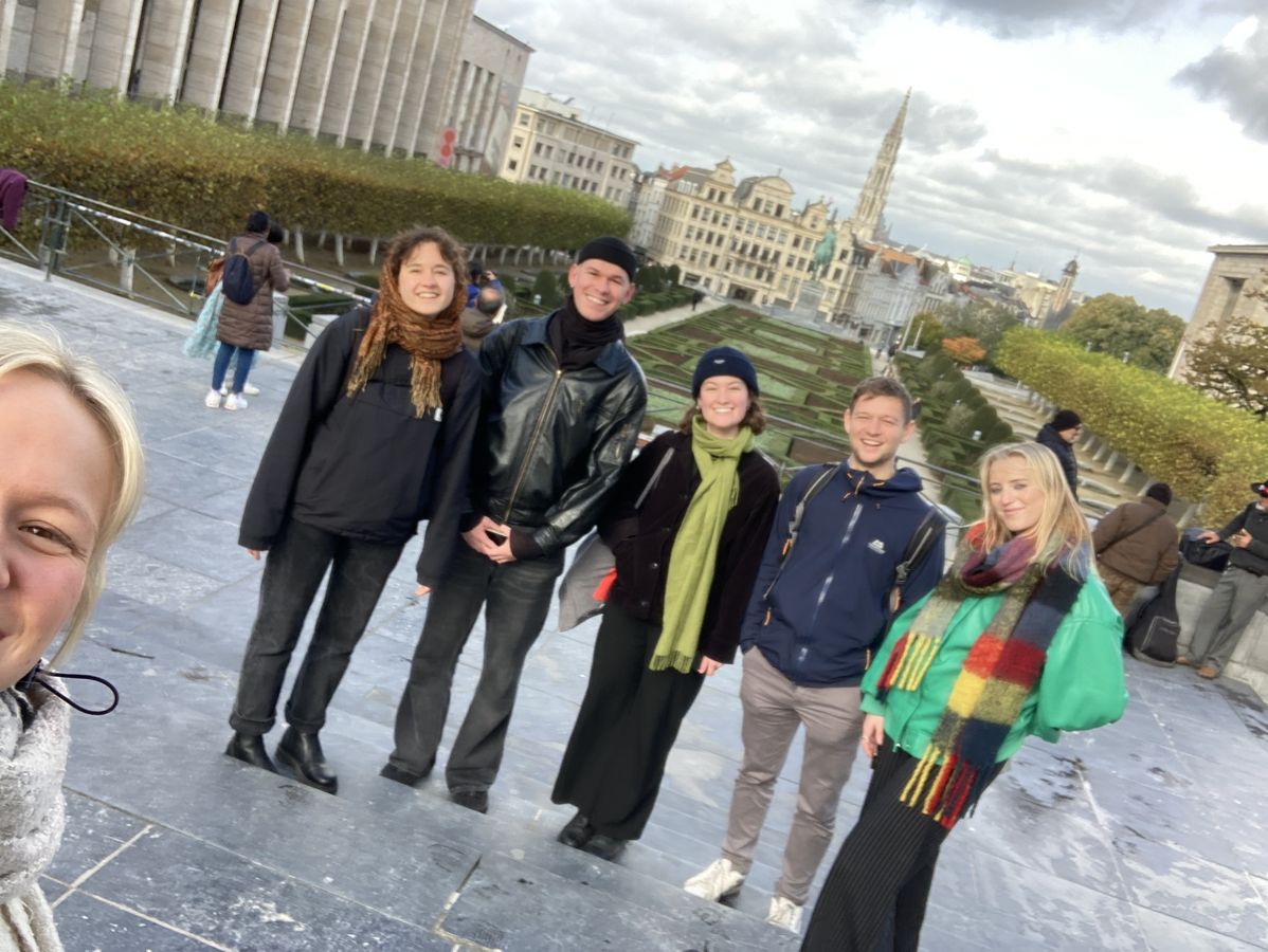 enlarge the image: European Studies students on a study trip in Brussels, Photo: Anika Lison