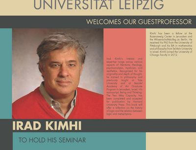 Poster Irad Kimhi 2017/18 - Gastprofessor 