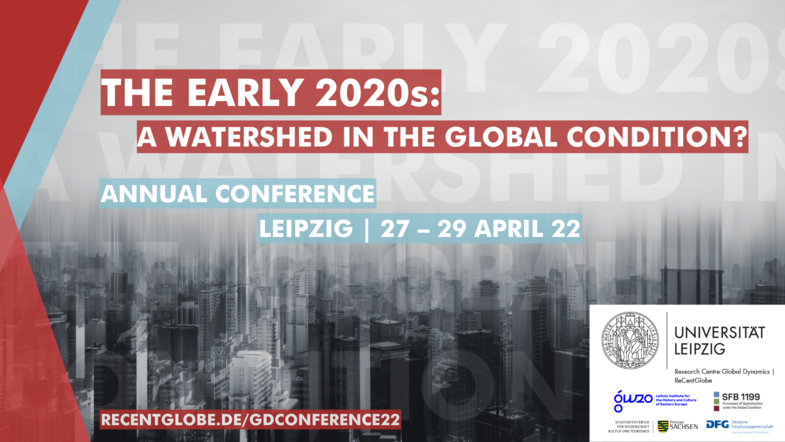 grauer Hintergrund mit der Aufschrift "The early 2020s: A watershed in the global condition?"