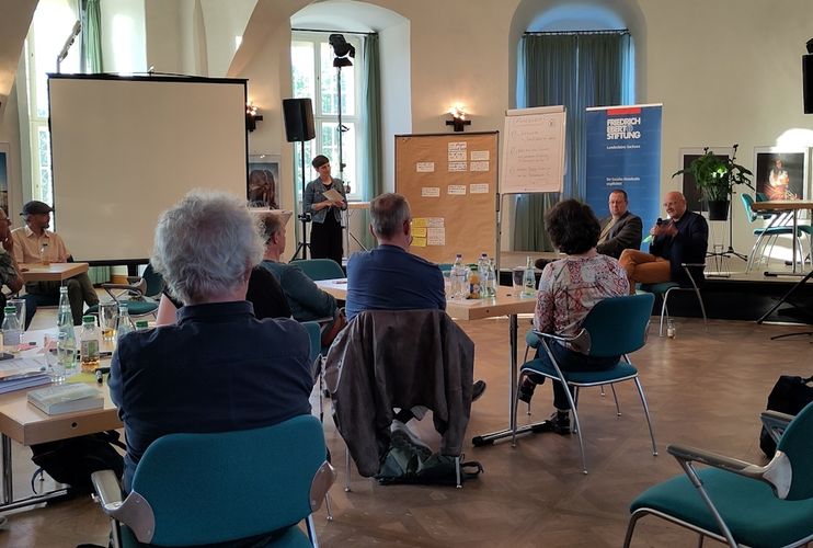 Bürgergespräch im Schloss Hoyerswerda am 28. April 2025 (Foto: Uwe Krüger)