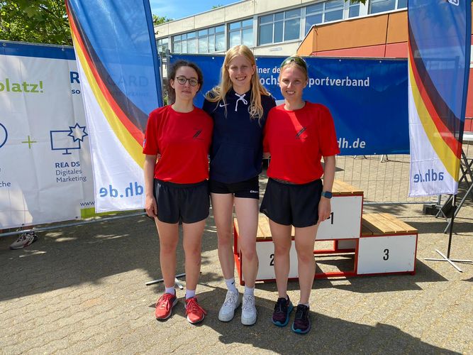 Die Leipziger Studentinnen bei den DHM im Triathlon