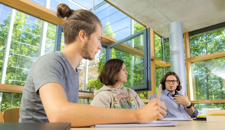 Studium am Institut für Philosophie der Universität Leipzig (Seminar), Foto: Swen Reichhold