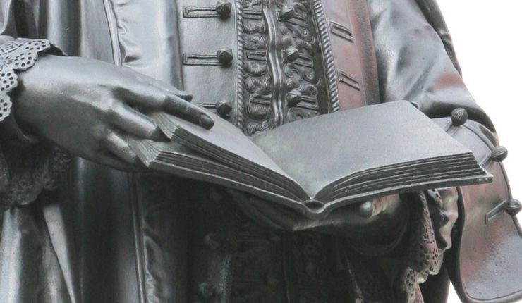 Leibniz Denkmal am Campus Augustusplatz, Foto: Randy Kühn