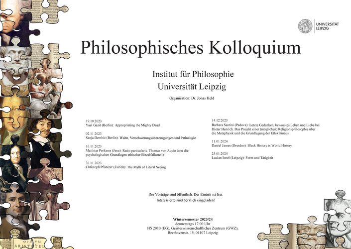 Foto: Poster Philosophisches Kolloquium